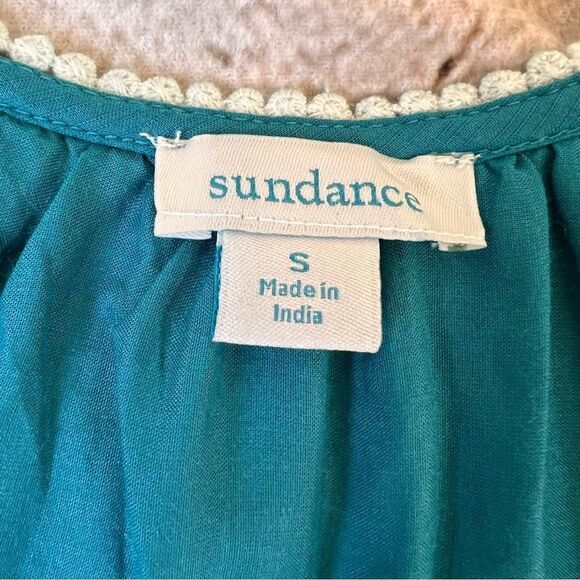 SUNDANCE Modal Embroidered Naomi Isles Top Blouse - Picture 4 of 13
